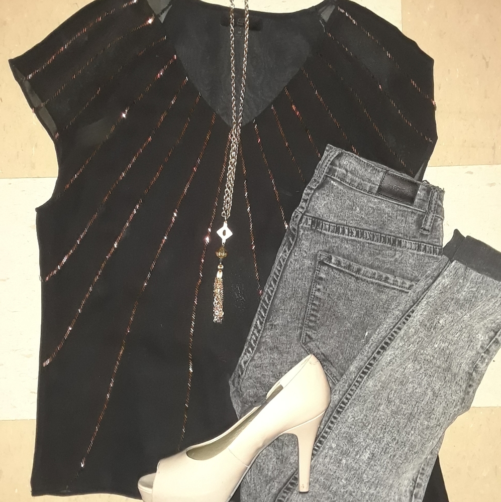 Banana Republic Monogram NYE blouse